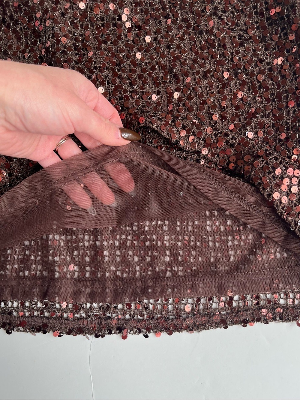 12th Tribe Solea Sequin Mini Skirt - Picture 9 of 11